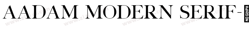 Aadam Modern Serif字体转换